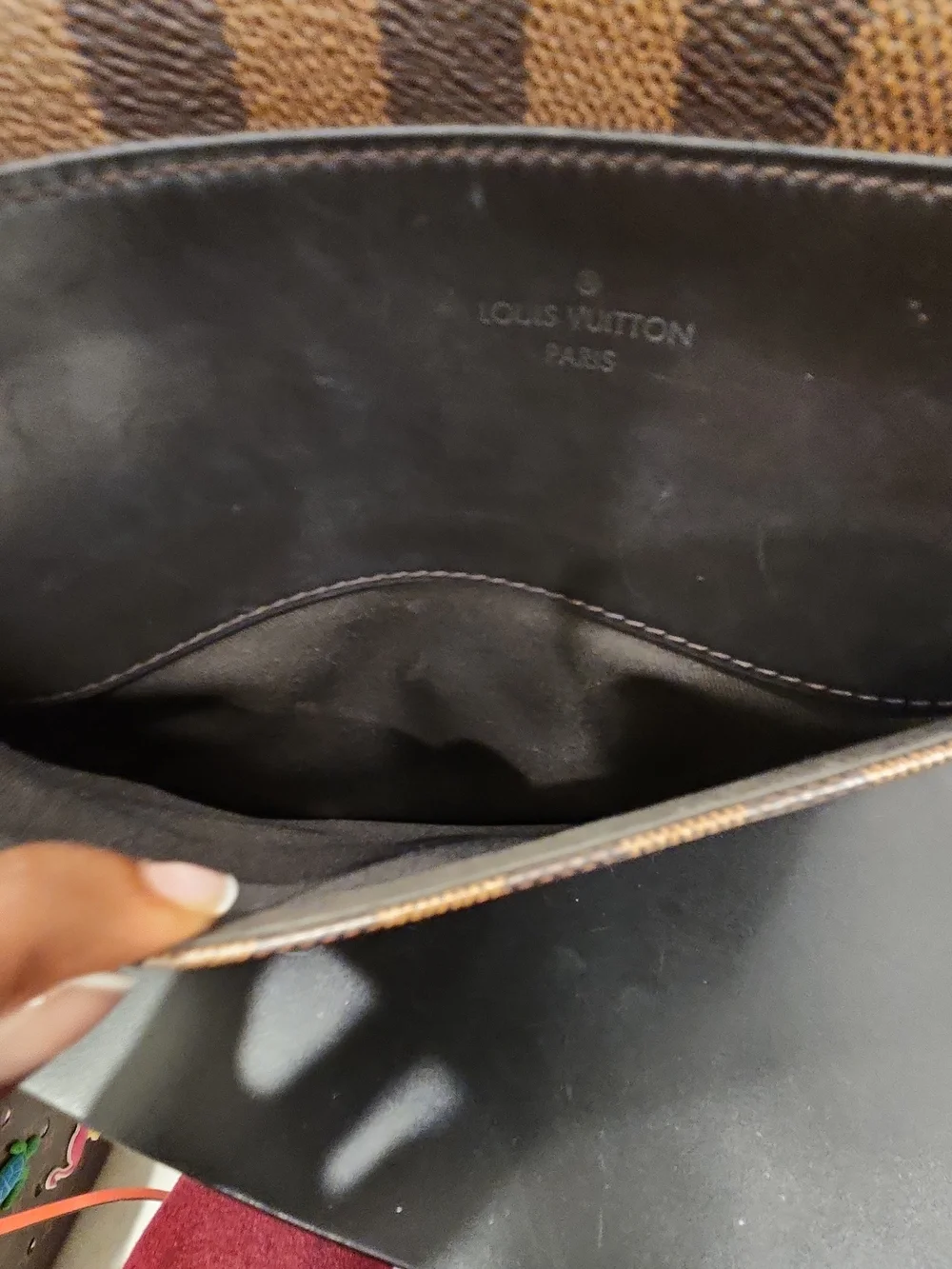 Louis Vuitton Brown Damier Ebene Crossbody Messenger Bag